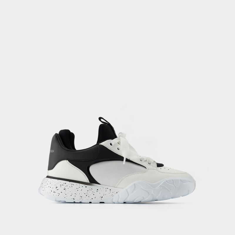 Court Sneakers - Alexander Mcqueen - Black/White - Leather