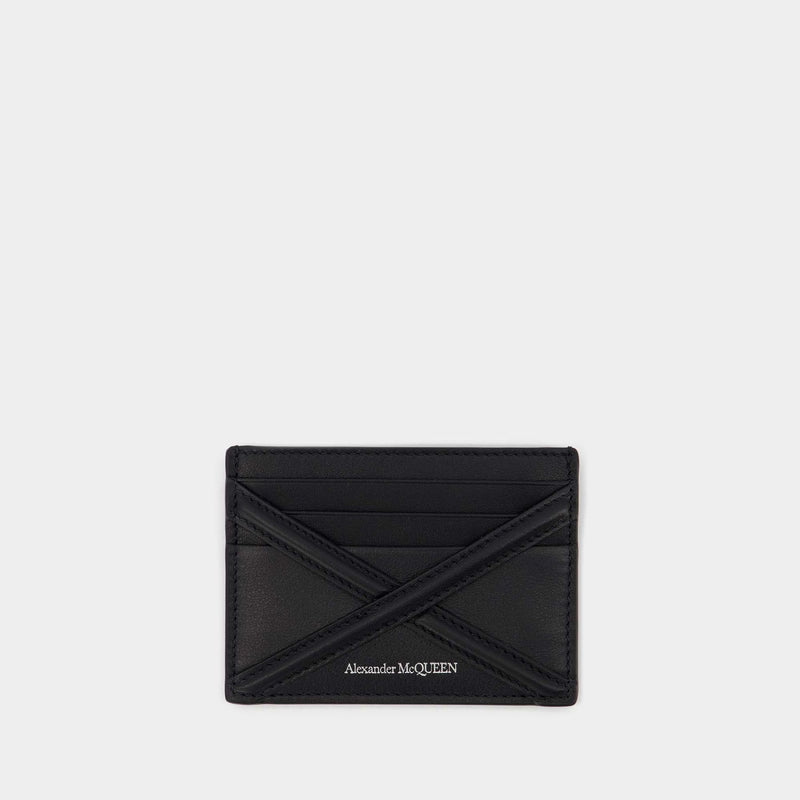 Card Holder - Alexander Mcqueen -  Black - Leather