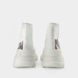 Tread Slick Sneakers - Alexander Mcqueen - White - Canvas