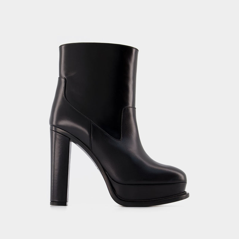 Ankle Boots - Alexander McQueen - Leather - Black