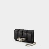 The Slash Clutch - Alexander Mcqueen - Black - Leather