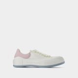 Oversized Sneakers - Alexander Mcqueen - White/Pink - Leather