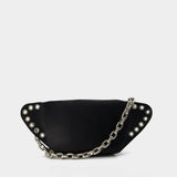 Biker Bumbag Belt Bag - Alexander Mcqueen -  Black - Leather