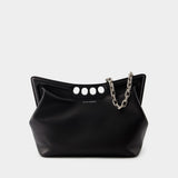 The Peak Hobo Bag - Alexander McQueen - Leather - Black