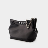 The Peak Hobo Bag - Alexander McQueen - Leather - Black