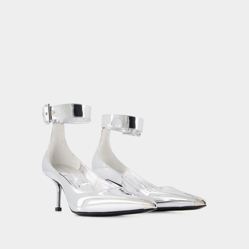 Pumps - Alexander Mcqueen - Silver - Leather