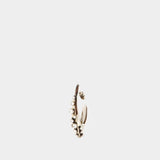 Pave Faceted Earrings - Alexander McQueen - Silver tone