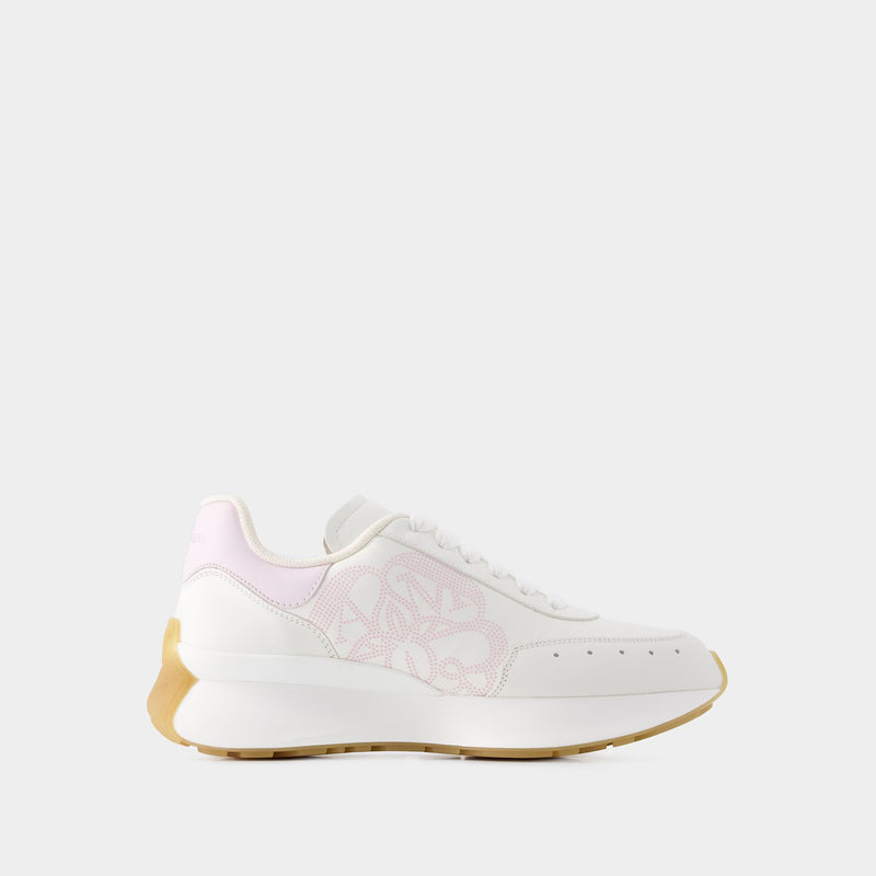 Sprint Runner Sneakers - Alexander Mcqueen - Leather - White