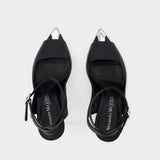 Punk Sandals - Alexander Mcqueen - Leather - Black/Silver