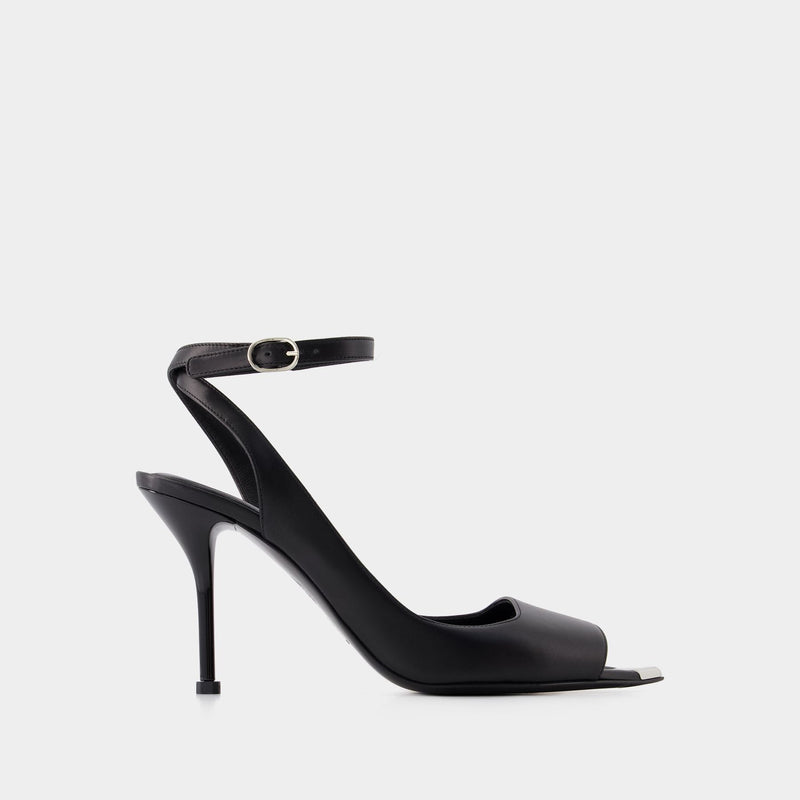 Punk Sandals - Alexander Mcqueen - Leather - Black/Silver