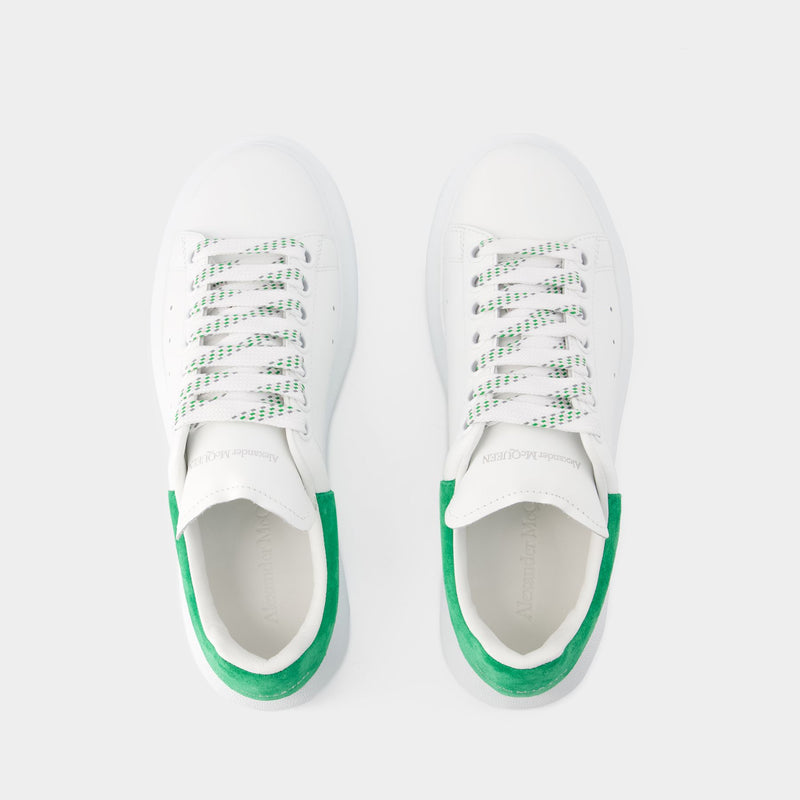 Oversized Sneakers - Alexander Mcqueen - Leather - White/Green