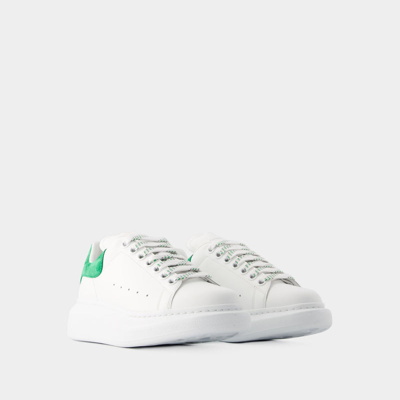 Oversized Sneakers - Alexander Mcqueen - Leather - White/Green