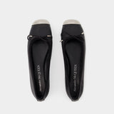 Punk Ballet Flats - Alexander Mcqueen - Leather - Black/Silver