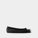 Punk Ballet Flats - Alexander Mcqueen - Leather - Black/Silver