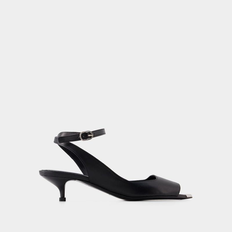 Punk Sandals - Alexander Mcqueen - Leather - Black/Silver