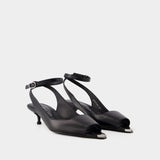 Punk Sandals - Alexander Mcqueen - Leather - Black/Silver