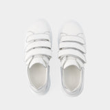 Oversized Sneakers - Alexander Mcqueen - Leather - White/Silver