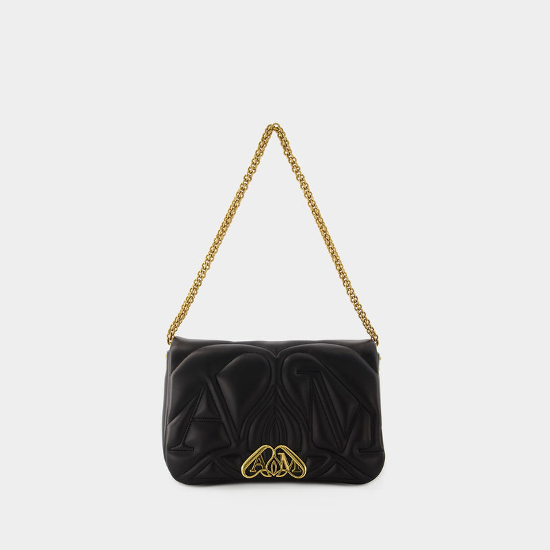 The Seal Crossbody Bag - Alexander McQueen - Leather - Black