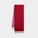 Ribbon Reverse Scarf - Alexander McQueen - Wool - Red