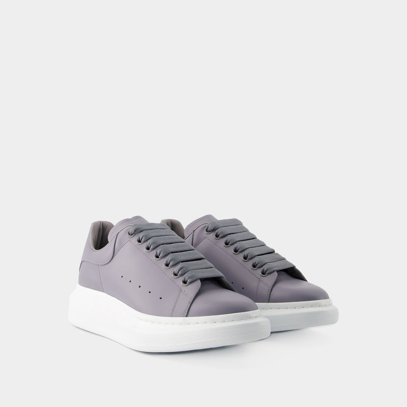 Oversized Sneakers - Alexander Mcqueen - Leather - Grey