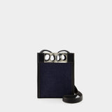 Mini Tote Bag - Alexander Mcqueen - Leather - Denim/Black