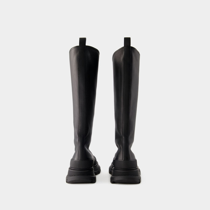 Tread Slick Boots - Alexander Mcqueen - Leather - Black