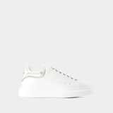 Oversized Sneakers - Alexander Mcqueen - Leather - White/Silver