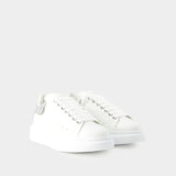 Oversized Sneakers - Alexander Mcqueen - Leather - White/Silver