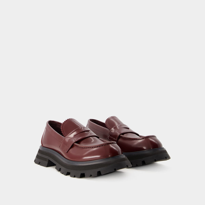 Loafers - Alexander Mcqueen - Leather - Dark Burgundy