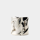 Chain Cuff M Bracelet - Alexander Mcqueen - Brass - Silvered