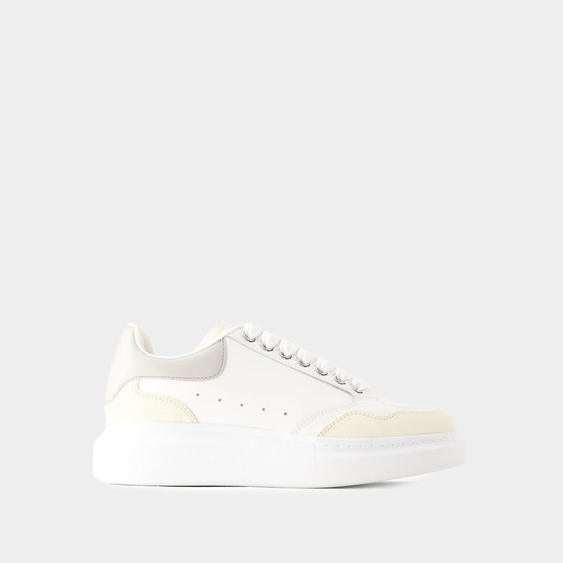 Oversized Sneakers - Alexander Mcqueen - Leather - Vanilla