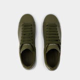 Oversized Sneakers - Alexander McQueen - Leather - Khaki