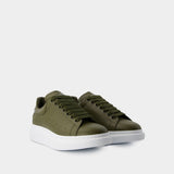 Oversized Sneakers - Alexander McQueen - Leather - Khaki