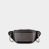 Biker Bumbag Belt Bag - Alexander McQueen - Leather - Black