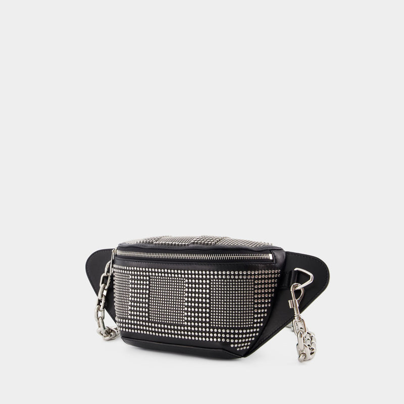 Biker Bumbag Belt Bag - Alexander McQueen - Leather - Black