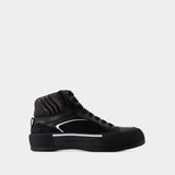 Deck Sneakers - Alexander McQueen - Leather - Black/White