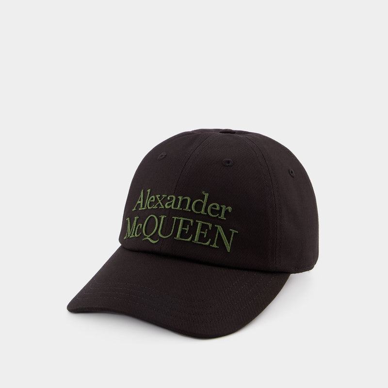 Stacked Cap - Alexander McQueen - Cotton - Black