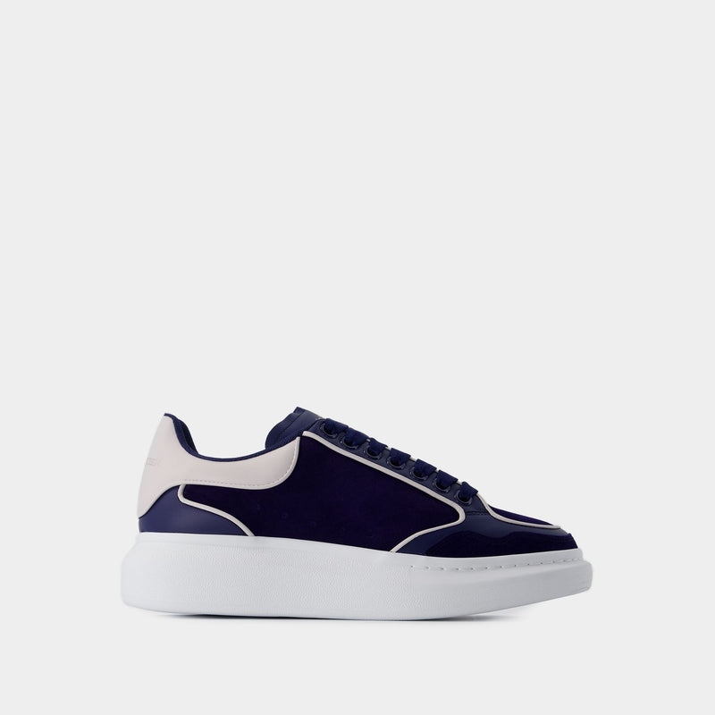 Oversized Sneakers - Alexander McQueen - Leather - Blue/Grey