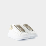 Oversized Sneakers - Alexander McQueen - Leather - Beige