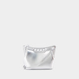 The Mini Peak Purse - Alexander McQueen - Leather - Silver