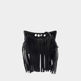 The Mini Peak Crossbody - Alexander McQueen - Leather - Black