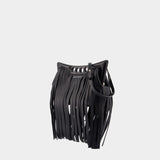 The Mini Peak Crossbody - Alexander McQueen - Leather - Black