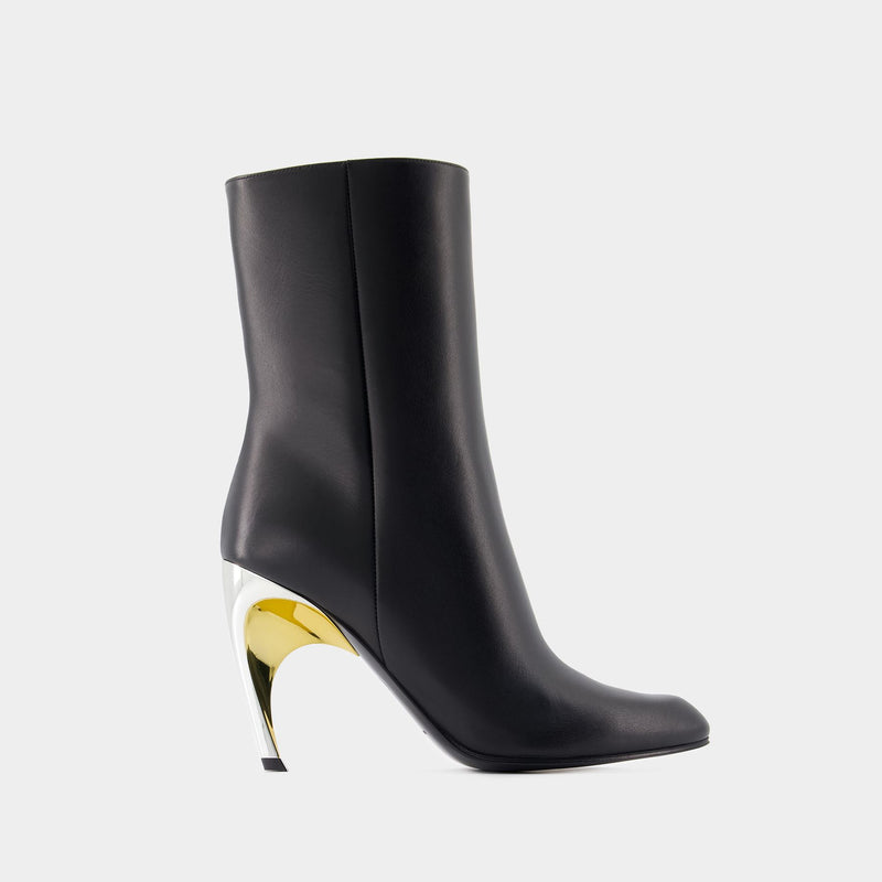 Seal Ankle Boots - Alexander McQueen - Calfskin - Black