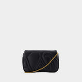 The Mini Seal Crossbody - Alexander McQueen - Metal - Black