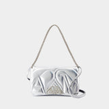 The Seal Small Crossbody - Alexander McQueen - Leather - Silver