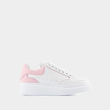 Oversized Hybrid Sneakers - Alexander McQueen - Leather - White/Pink