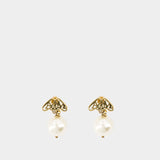 Seal Earrings - Alexander McQueen - Metal - Gold