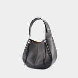 The Skull Hobo Bag - Alexander McQueen - Leather - Black