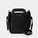 Accordion Bucket Bag in Black