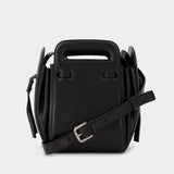 Accordion Bucket Bag in Black